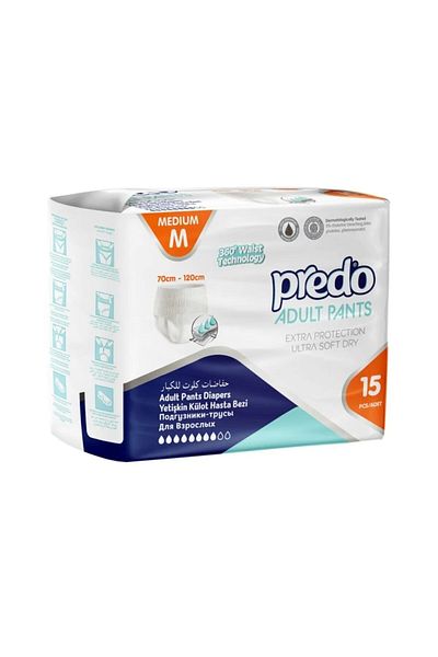 PREDO Medium 15 Piece Patient Diaper Panties