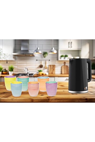 Tavola Cappuccino coffee cups set of 6 350 ml PASTEL