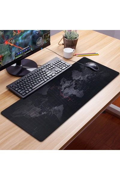 zola Mouse pad, rubberized for gaming, World Map, 80x30cm