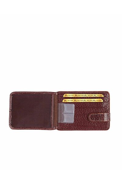 Aka Leather Tan Card Holder Wallet 050 63