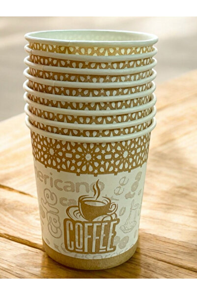MEZ-PACK 4 Oz Karton Bardak Türk Kahvesi Boyutunda 100 Adet
