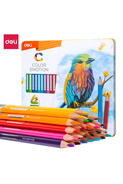 Deli قلم رصاص ملون 24 لونًا EC00225