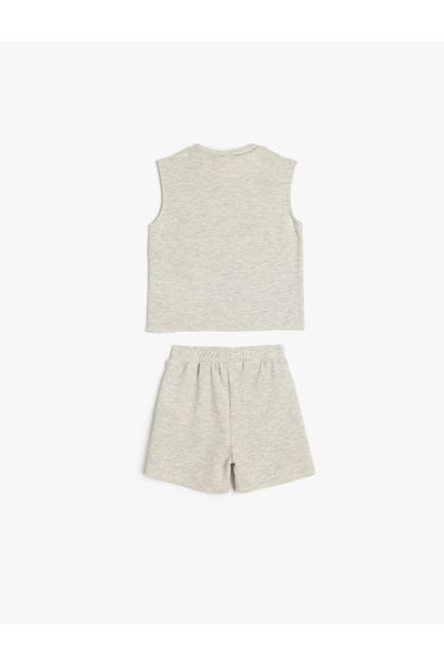 Koton Gray Baby Boy Bottom-Top Set 5Smb10017Tk