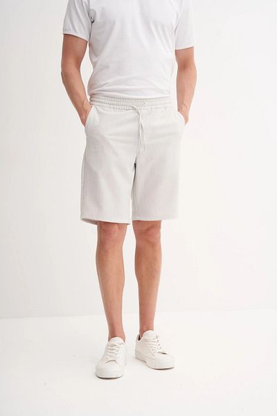 Cazador Slim Fit Bermuda Κοντό στενό σορτς 6009 Ecru