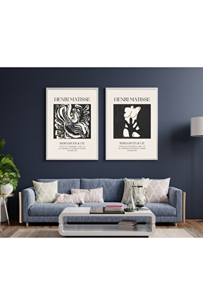 PRYDESIGN Set de 2 picturi de perete Henri Matisse cu rama