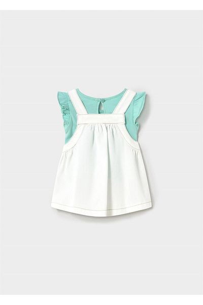 MAYORAL Baby Girl Printed T-Shirt Dress Set White 1875