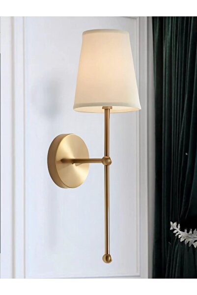 retro home design Modern Tasarım 1 Adet Duvar Ledli Pilli Aplik Tak Çalıştır Eskitme Gold Krem Abajur Gün Işığı Pilli