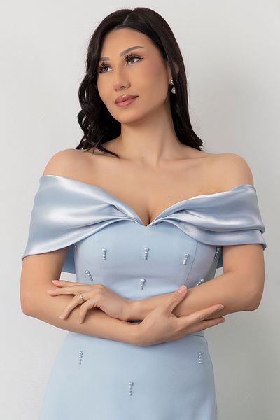PULLIMM Rochie Atlas cu mărgele ECR5431