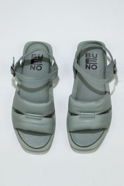 Bueno Shoes Sandale de damă din piele turcoaz - Model 01ws2824