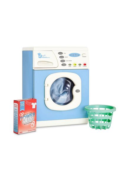 Casdon - Electronic Washer: Toy with lights, sounds, Blue, 3+.