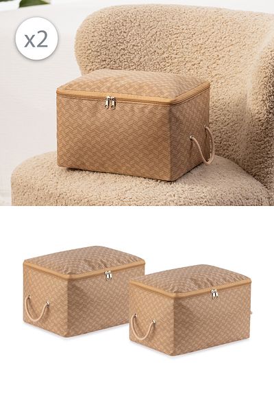 REKHOME Σετ 2 κάλτσες Houndstooth Beige Small Size Underfoot Κάλτσες Οργάνωση Βαλίτσας Προίκα Πακέτο Organizer Θήκη