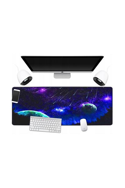 zola Mouse pad, rubberized for gaming, Meteor Shower, 90x40 cm
