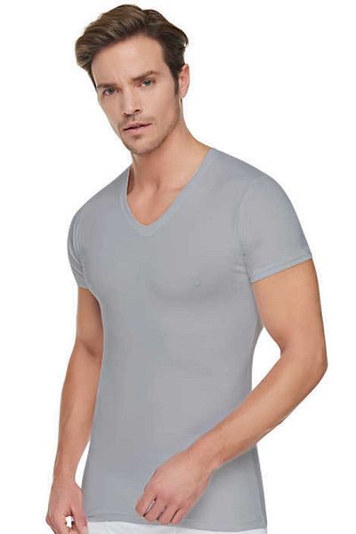 KEYAL Tutku Men's Ribbed V-Neck Undershirt