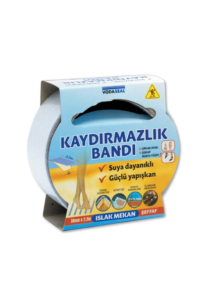 Vodaseal Islak Mekan Kaydırmazlık Bandı, 36mm x 2,5m, Suya Dayanıklı