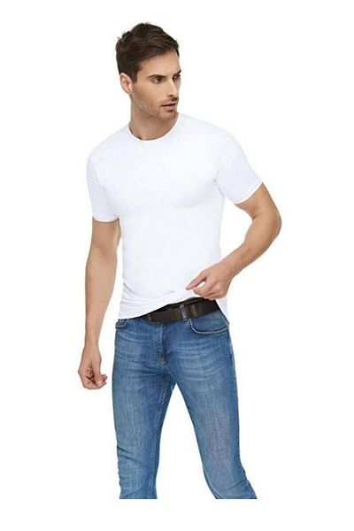 KEYAL Tutku Underwear Elite Combed Cotton Crew Neck Men's Undershirt Undershirt