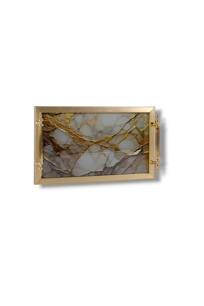 ROSE CENTER Decorative Tray, Special Design Presentation Tray, 32X18Cm
