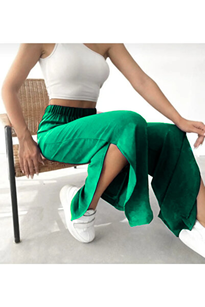 MOONBULL Pantaloni de damă cu 2 șlițuri