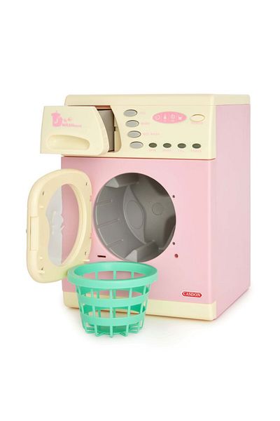 Casdon - Electronic Washer: Toy with lights, sounds, Pink, 3+.