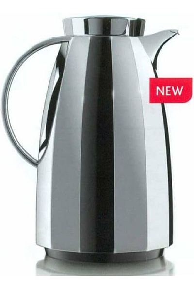 emsa Auberge 1.5L Vacuum Flask, Chrome – Screw Top, Leak-Proof, 12h Hot & 24h Cold Retention