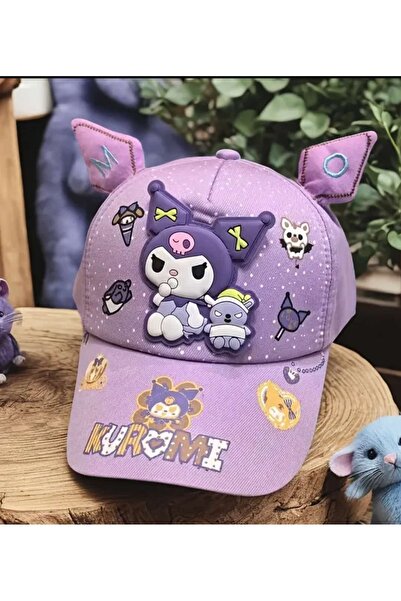 ÇEÇEN HOME Kuromi Çocuk Güneş Koruyucu Ayarlanabilir Şapka