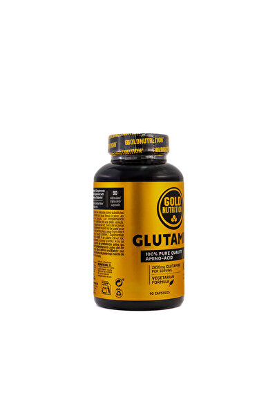 GOLDNUTRITION Glutamina, Glutamine, 90 Capsule