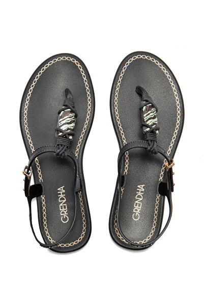 Grendha Γυναικείες Σαγιονάρες Cacau Rustica Μαύρο 35/40