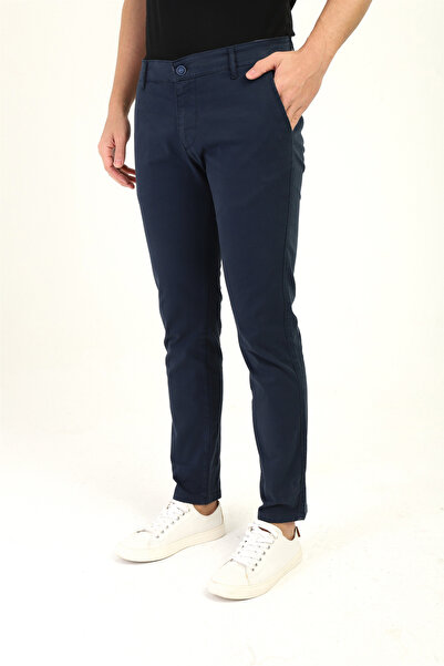 TOM FREE STORE بنطال تشينو قطني ليكرا مرن للرجال