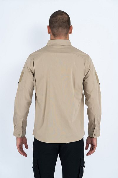 Combat Tactical Προστασία πουκάμισου Tactical με τσέπη με φερμουάρ Swat Outdoor Shirt Beige - 420
