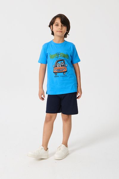 Nisrakids Boy's Shorts Suit Bottom Top Cotton Combed Fabric