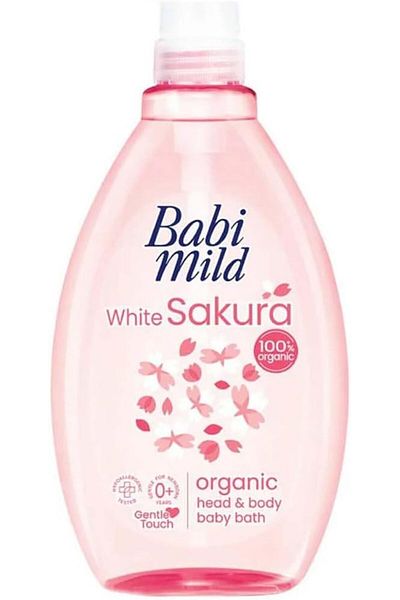Babi Mild Natural Baby Shower Gel with White Sakura Scent 180ml