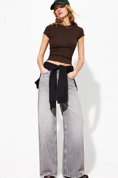 Bershka Short sleeve crew neck T-shirt