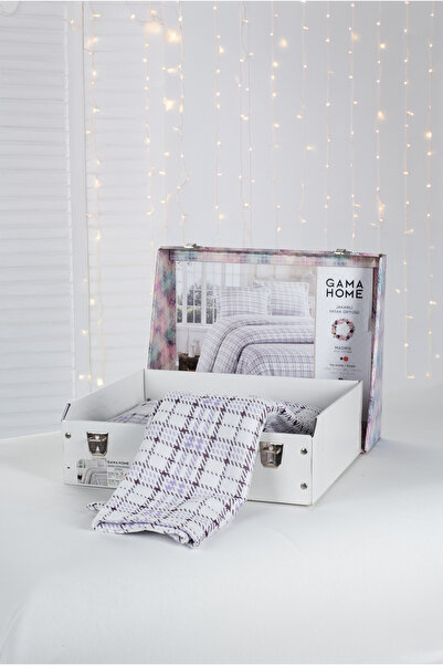 GAMA HOME Jakarlı Tek Kişilik Yatak Örtüsü / Özel Tasarım Çantalı / Farklı Renk ve Desen Seçenekleriyle