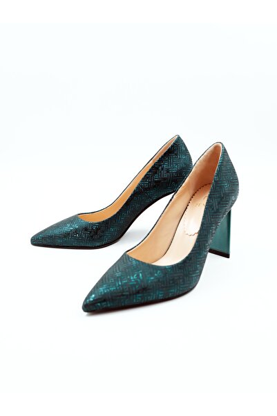 Tenau Kadın Hakiki Deri Topuklu Ayakkabı