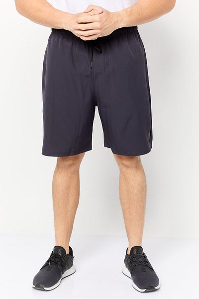 RBX Men Sportswear Fit Brand Logo Training Shorts, Dark Grey