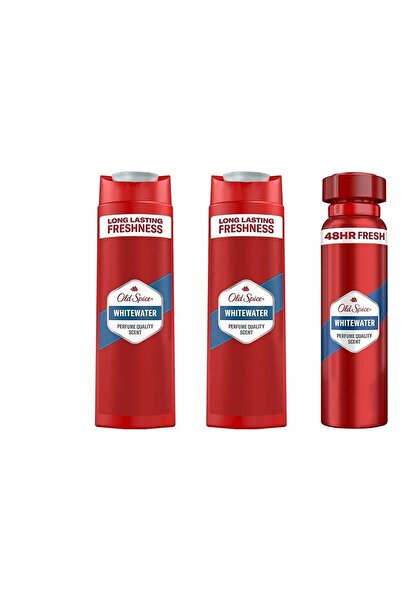 Old Spice 400ml Duş Jeli 2 Adet +150ml Sprey Deo 1 Adet White Water