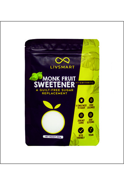 LIVSMART مُحلي فاكهة الراهب (كيتو، خالٍ من الكربوهيدرات الصافية، خالٍ من السع...