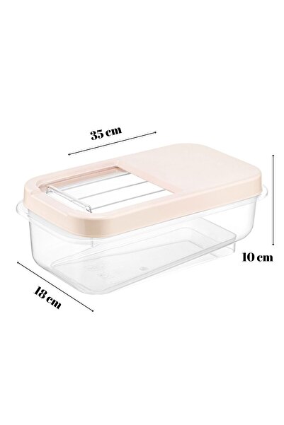 BAGER MARKET حاوية تخزين الطعام كومفيرا سعة 5 لتر مع غطاء منزلق |   المنظفات وحلول تخزين المواد الغذائية