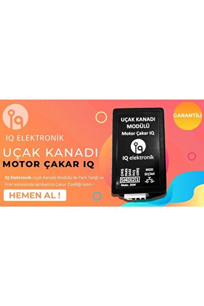 Drs Tuning İq Uçak Uyumlu Kanadı Motor Çakar & F1 Çakar Tek Modül 2in1