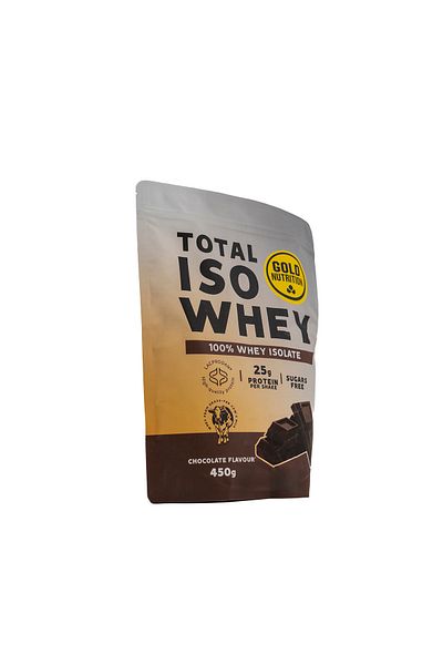 GOLDNUTRITION Pudra proteica izolat, GoldNutrition, Total Iso Whey, ciocolata, 450g