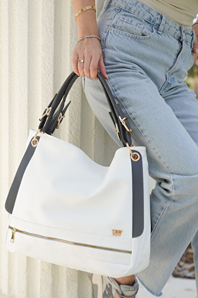 Solo Bag WOMEN'S WHITE SOFT LEATHER SHOULDER BAG