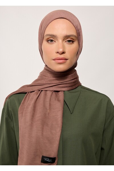 RABIAZ Χιτζάμπ Σάλι-Καφέ Βισκόζη