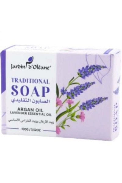 Jardin de oleane Traditional Soap with Argan Oil and Lavender Essential Oil 100g