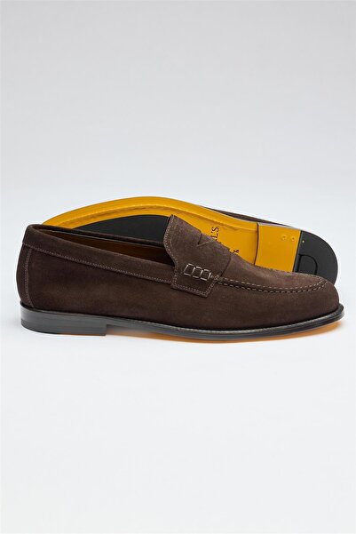 Doucals Kahverengi Süed Penny Loafer