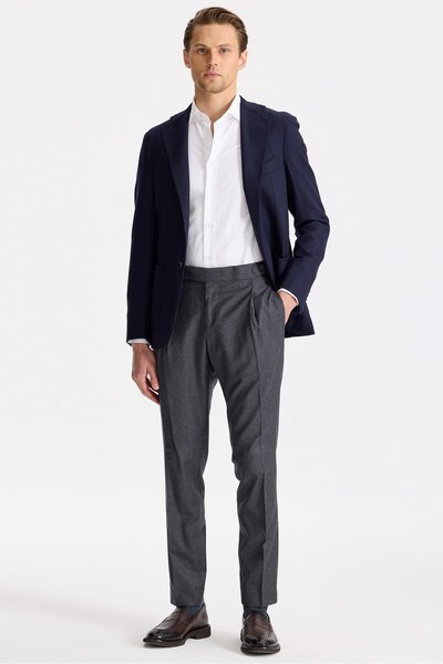 Tombolini Antrasit Gri Yün Pantolon