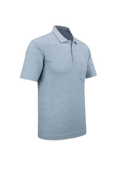 Çizgi Triko Ανδρικό μπλουζάκι Polo Neck Classic Fit με τσέπη - 5114