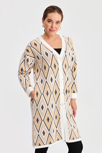 Two Mail Baklava Pattern Cardigan