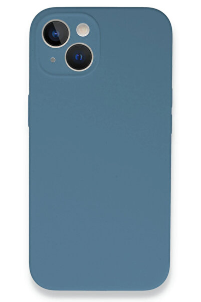 NewFace حافظة هاتف iPhone 13 Mini من السيليكون الأنيق - أزرق فاتح SPTGL