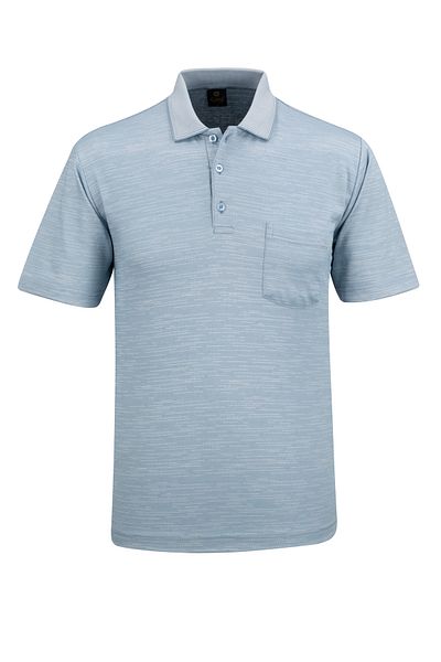 Çizgi Triko Ανδρικό μπλουζάκι Polo Neck Classic Fit με τσέπη - 5114