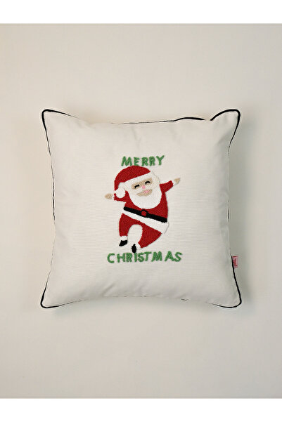 Galia Tasarım Весела Коледа Сладка Новогодишна серия - Черна възглавница с ресни