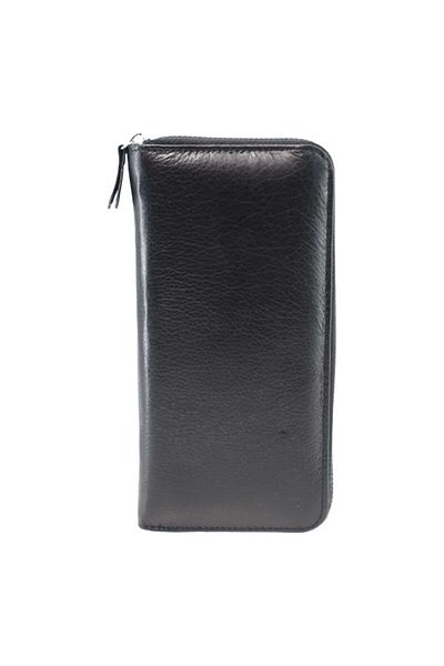 OEM Women's genuine leather wallet, HASSION, B02, black
